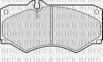 BORG & BECK bbp1089 -  Комплект тормозных колодок, дисковый тормоз